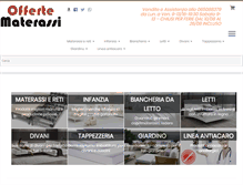 Tablet Screenshot of offertematerassi.it